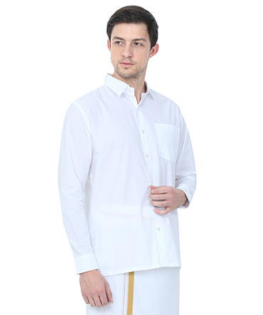 Premium White Shirt- Full Sleeve