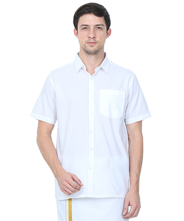 Premium White Shirt- Half Sleeves